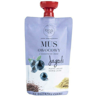 Foods by Ann Fruit puree with cereals blueberry & millet flakes & linseed 100g - Foods by Ann - Vesa Beauty