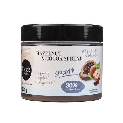 Foods by Ann Hazelnut & Cocoa Spread 30% Smooth 250g - Foods by Ann - Vesa Beauty