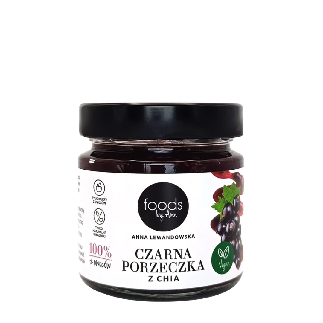 Foods by Ann Jam 100% Black currant with chia 200g - Foods by Ann - Vesa Beauty