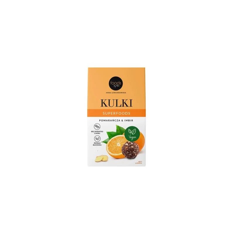 Foods by Ann Superfood Balls Orange & Ginger 50g - Foods by Ann - Vesa Beauty