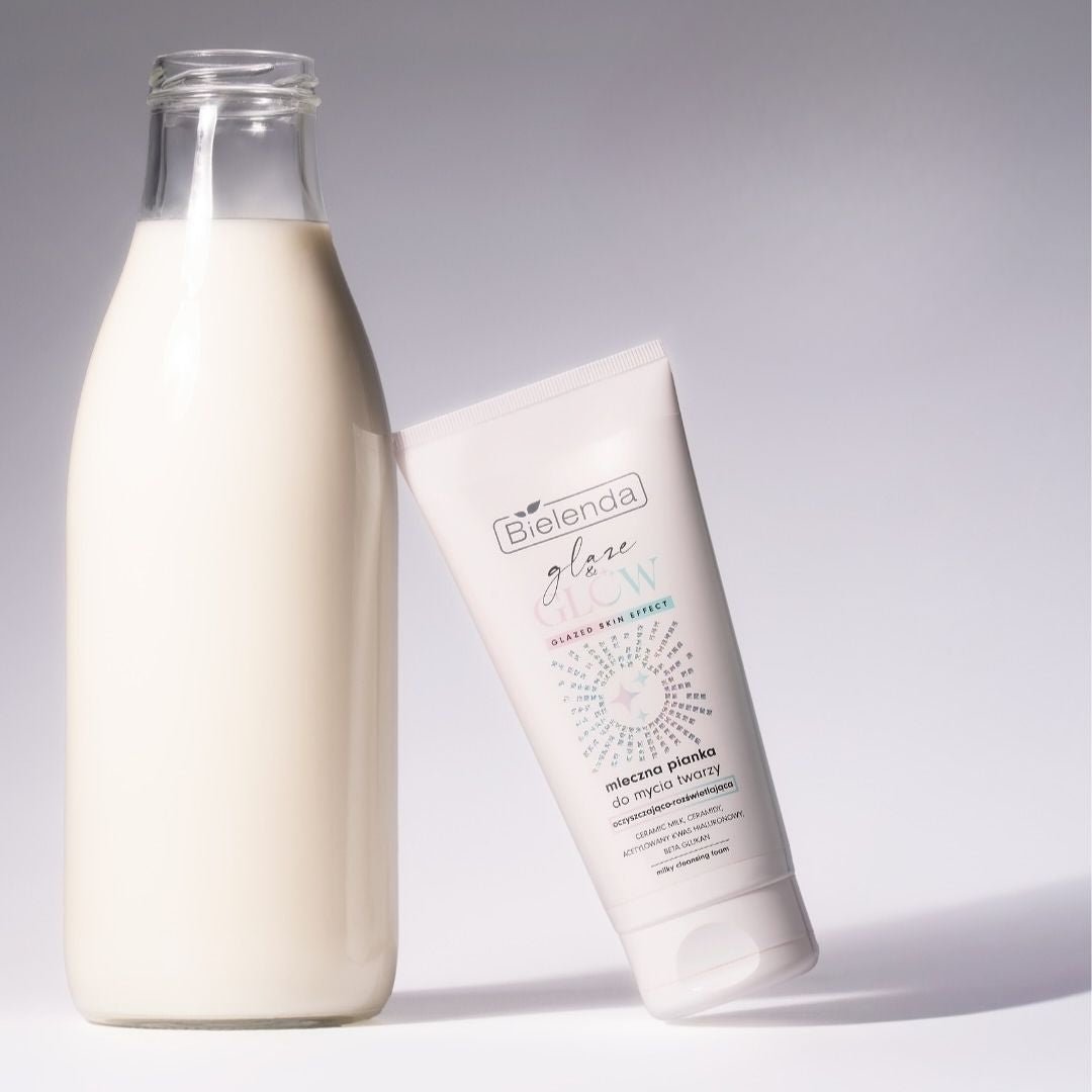 Glaze & Glow - Milky Cleansing Foam 135g - Bielenda - Vesa Beauty