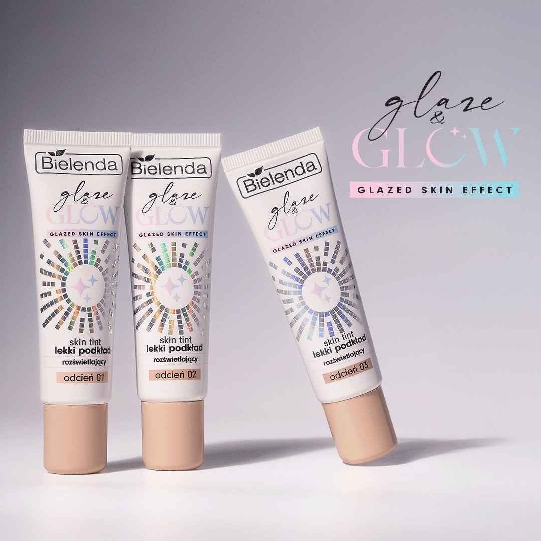 Glaze & Glow SKIN TINT light illuminating foundation 30g - Bielenda - Vesa Beauty