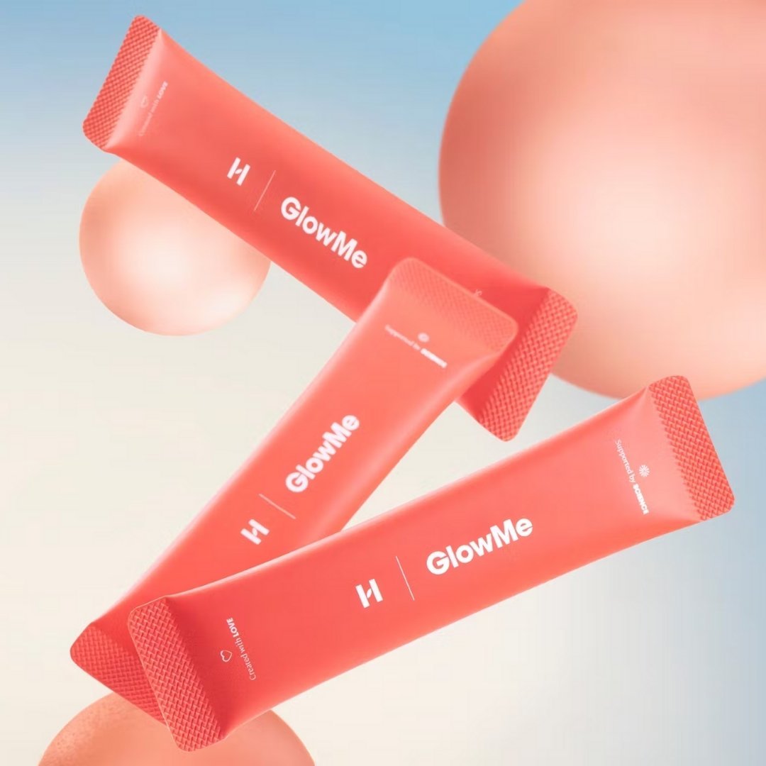 GlowMe (mango - passion fruit flavour) - Formula with fish collagen, no added sugars or sweeteners 30sachets - HealthLabs Care - Vesa Beauty