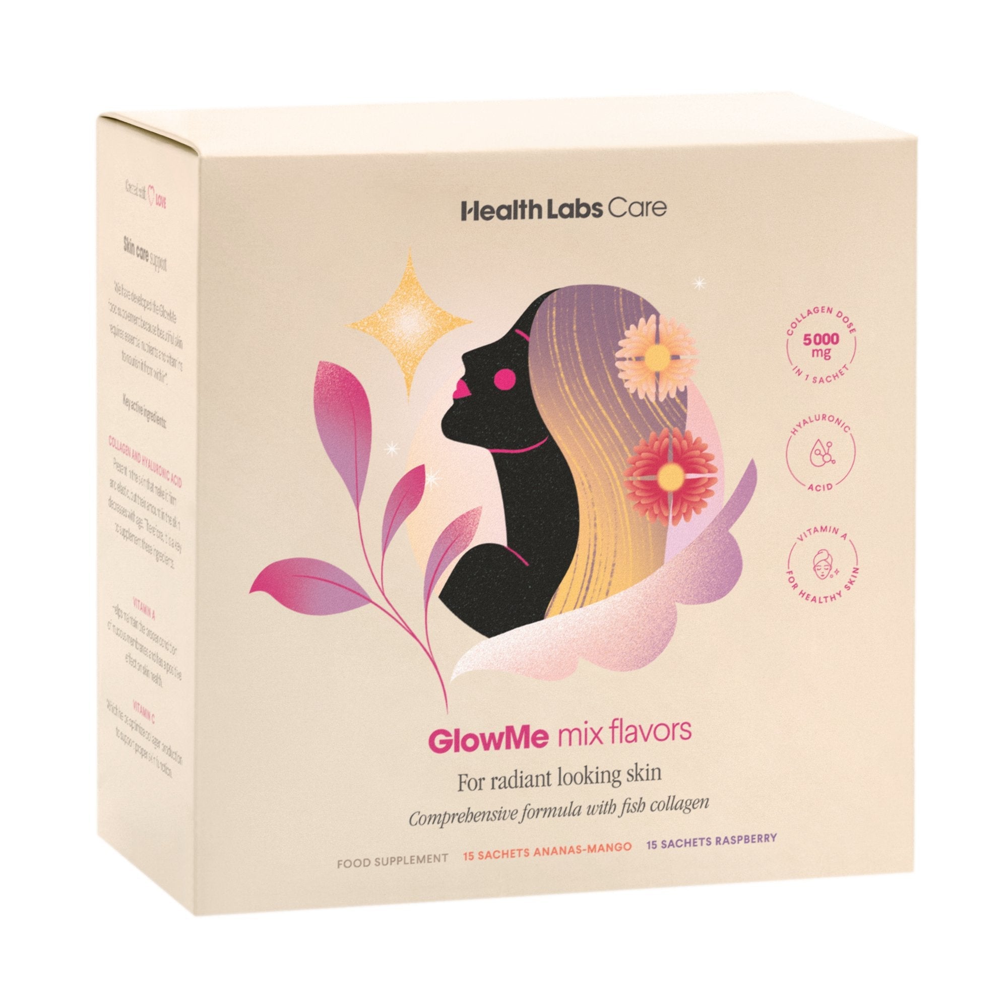 🎁 GlowMe MIX - Drinking collagen mix flavour 30sachets (100% off) - HealthLabs Care - Vesa Beauty