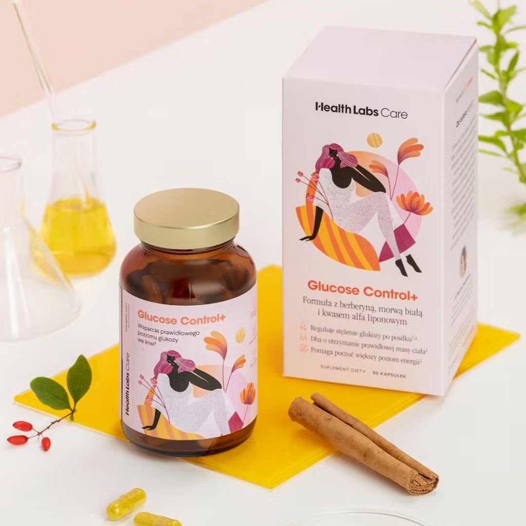 Glucose Control+ with white mulberry & berberine 90capsules - HealthLabs Care - Vesa Beauty