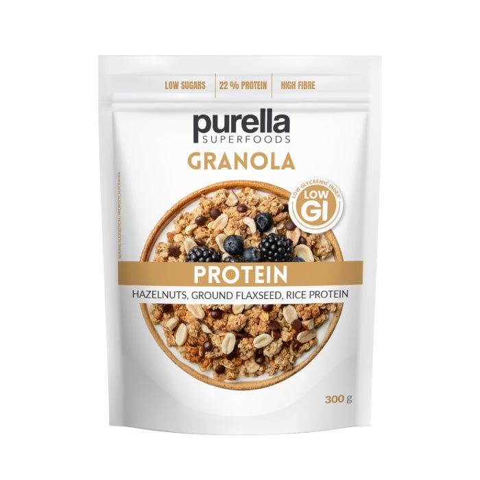 Natural Cosmetics Granola Protein - hazelnut, graund flaxseed, rice protein 300g