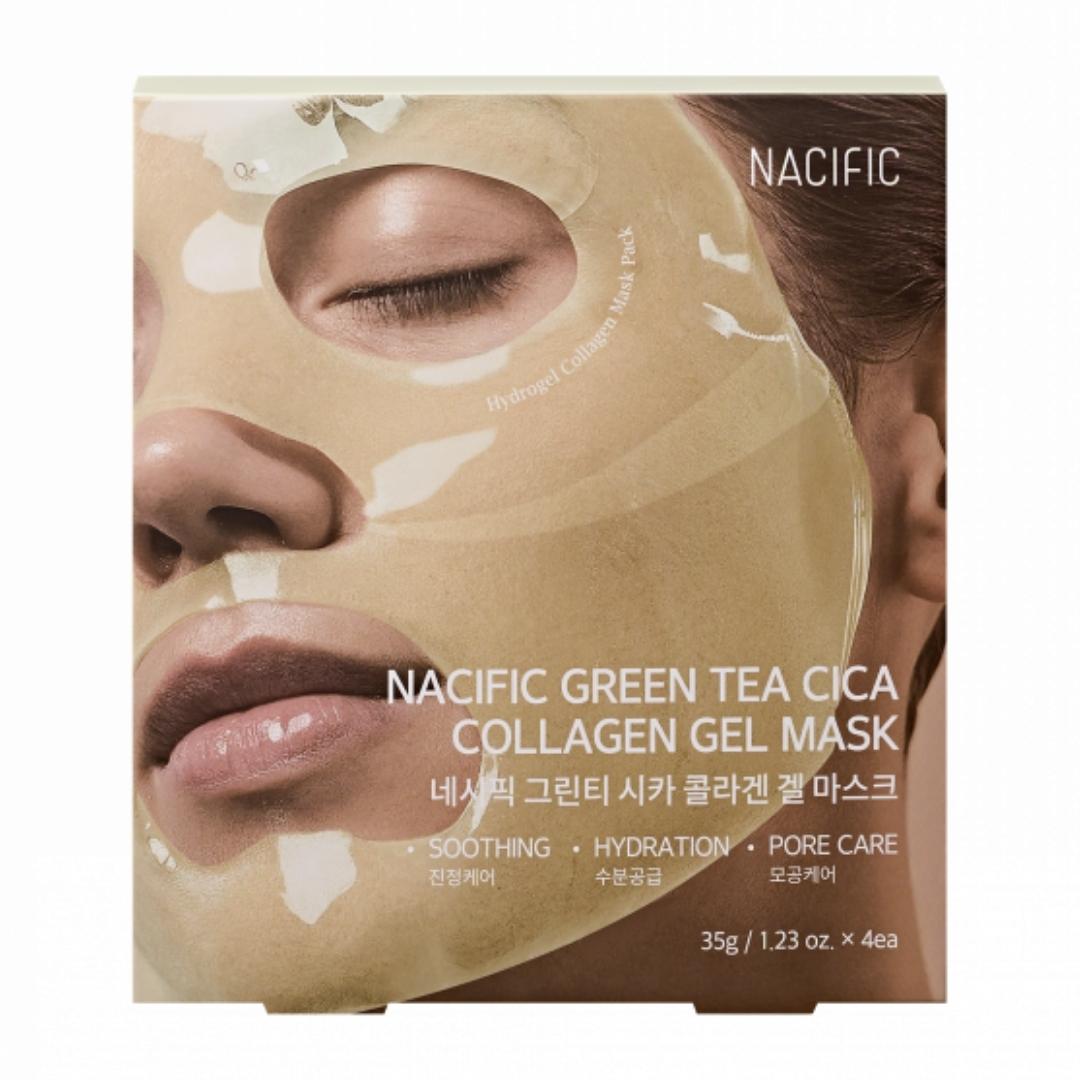 GREEN TEA CICA Collagen Gel Mask 4pcs - NACIFIC - Vesa Beauty