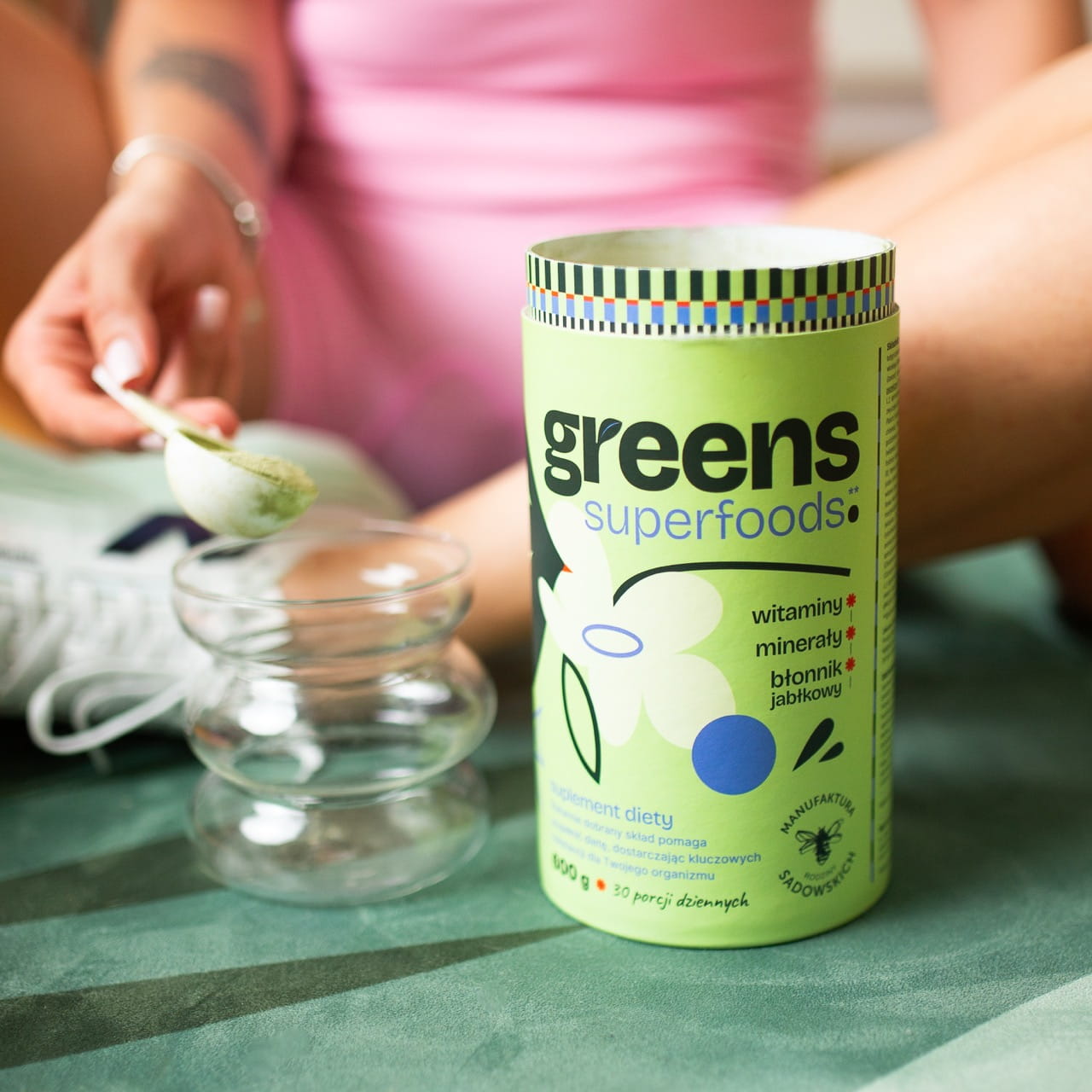 Greens+ Superfoods - vitamins, minerals, apple fibre 600g - Sadowski Bee Gardens - Vesa Beauty