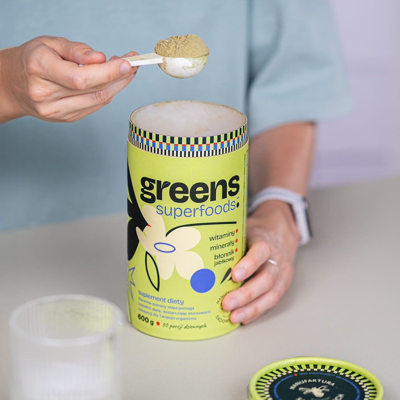 Greens+ Superfoods - vitamins, minerals, apple fibre 600g - Sadowski Bee Gardens - Vesa Beauty