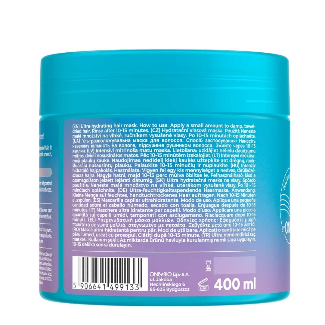 Hair in Balance HYDRA Ultra-Hydrating Mask 400ml - OnlyBio - Vesa Beauty