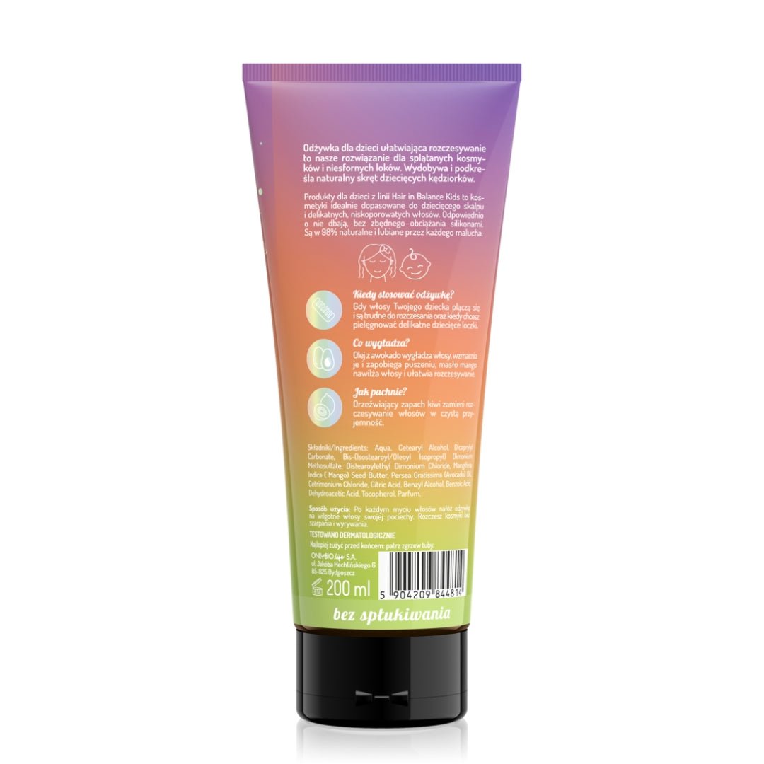 Hair in Balance Kids - Leave - in conditioner for easier hair combing 200ml - OnlyBio - Vesa Beauty