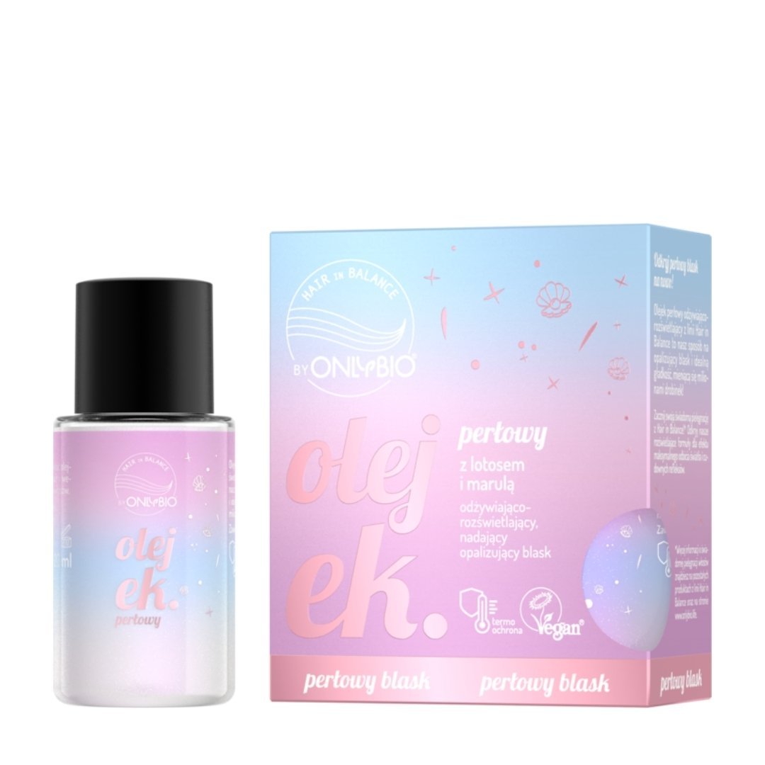 Hair in Balance - Pearl Shine Hair Oil 20ml - OnlyBio - Vesa Beauty