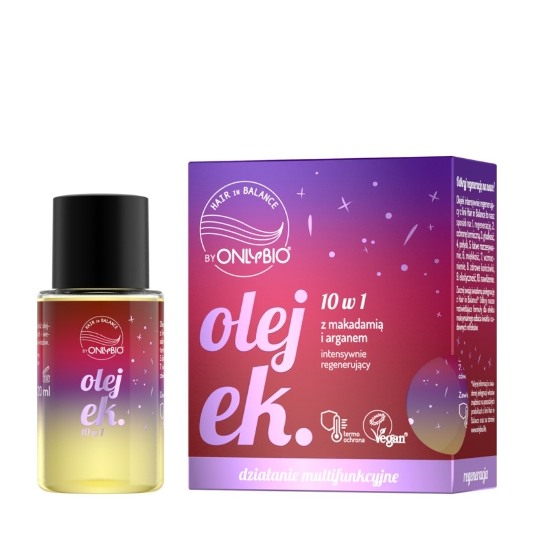 Hair in Balance - Regenerating 10in1 Hair Oil 20ml - OnlyBio - Vesa Beauty