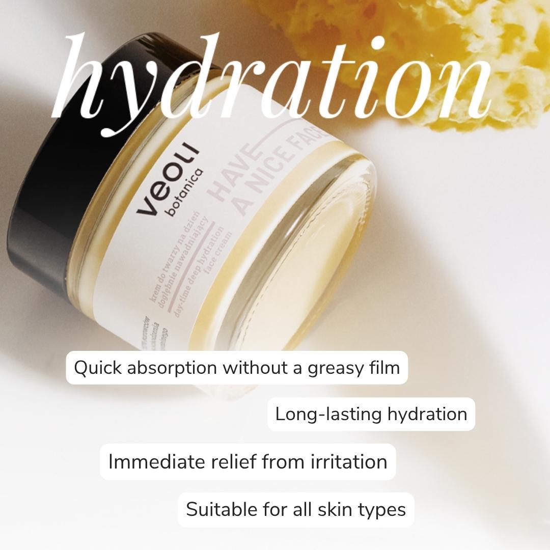 HAVE A NICE FACE day - time deep hydration face cream 50ml - Veoli Botanica - Vesa Beauty