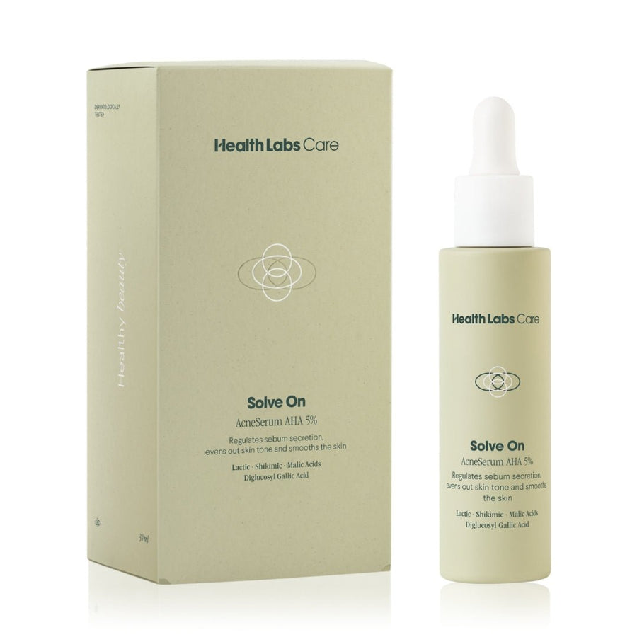 HealthLabs Care AcneSerum for face AHA 5% - Solve On 30ml - HealthLabs Care - Vesa Beauty