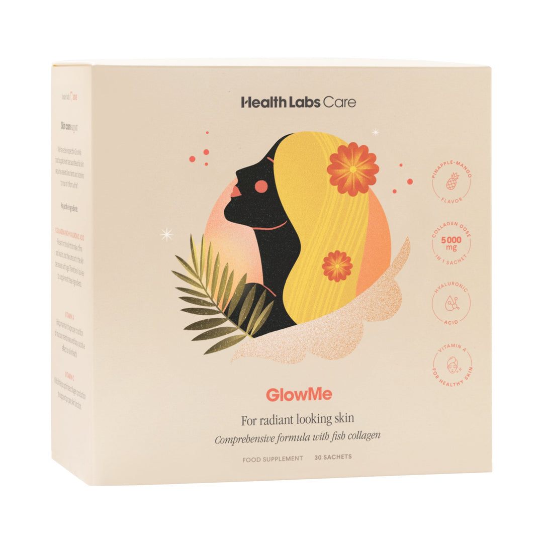 HealthLabs Care GlowMe (pineapple & mango flavor) - Counteract gray and dull skin with collagen 30sachets - HealthLabs Care - Vesa Beauty