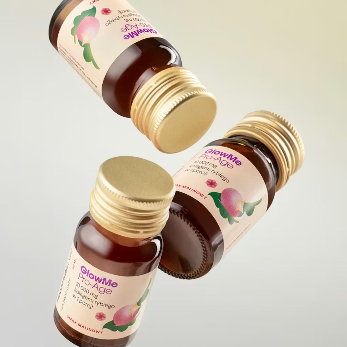 HealthLabs Care GlowMe Pro - Age (raspberry) - Collagen shots for mature skin 15shots - HealthLabs Care - Vesa Beauty