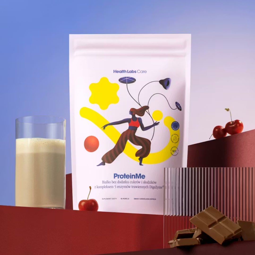 HealthLabs Care ProteinMe (choco - cherry) - WPC protein with digestive enzymes 519g - HealthLabs Care - Vesa Beauty
