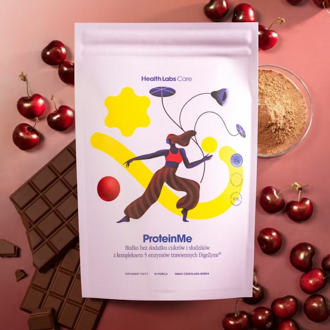 HealthLabs Care ProteinMe (choco - cherry) - WPC protein with digestive enzymes 519g - HealthLabs Care - Vesa Beauty