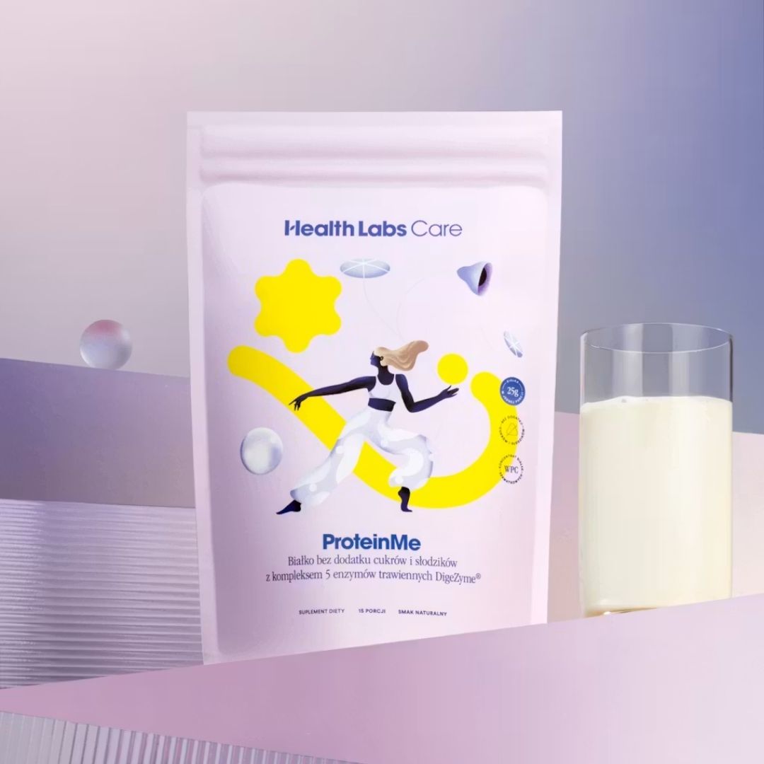 HealthLabs Care ProteinMe (natural) - WPC protein with digestive enzymes with no added sugars or sweeteners 465g - HealthLabs Care - Vesa Beauty