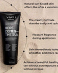 HERE COMES THE SUN Smoothing & Bronzing body Lotion with vegan DHA, coffee extract, aloe vera juice and D - panthenol 200ml - Veoli Botanica - Vesa Beauty