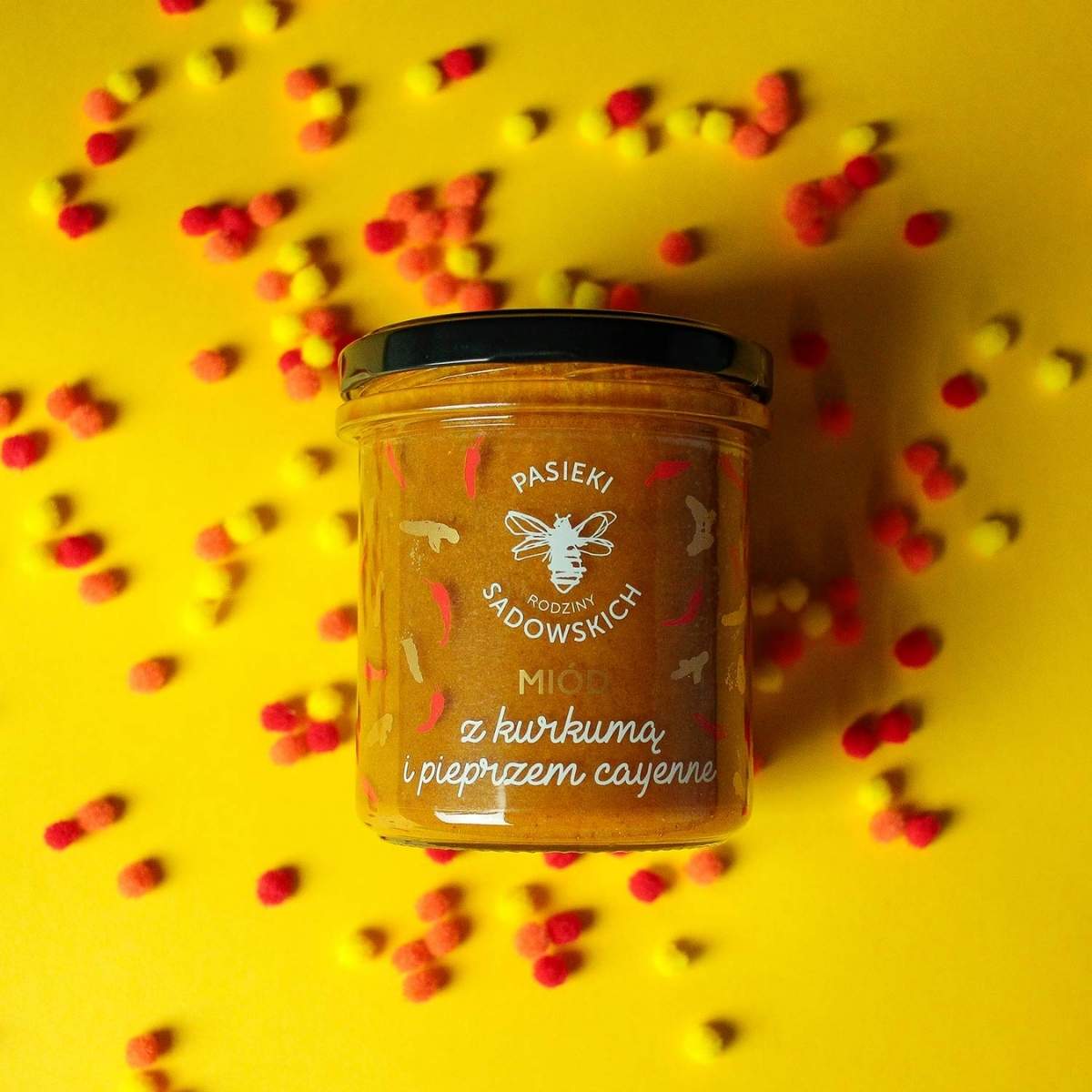Honey with turmeric and cayenne pepper 430g - Sadowski Bee Gardens - Vesa Beauty