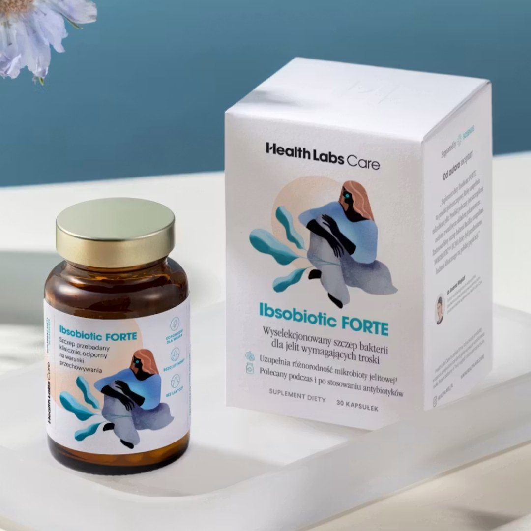 Ibsobiotic FORTE - Restoring the gut microbiota 30capsules - HealthLabs Care - Vesa Beauty