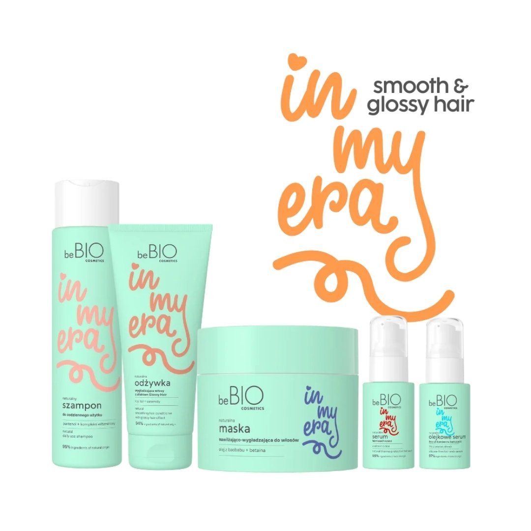 IN MY ERA Smooth & Glossy Hair Care Set - beBIO Ewa Chodakowska - Vesa Beauty