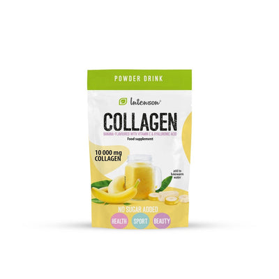 Intenson Collagen banana-flavored with Vit C & Hyaluron 11g - Intenson - Vesa Beauty