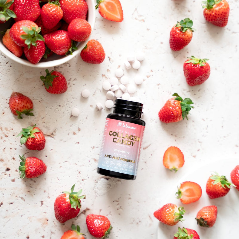 Intenson Collagen Candy strawberry flavor 60tablets - Intenson - Vesa Beauty