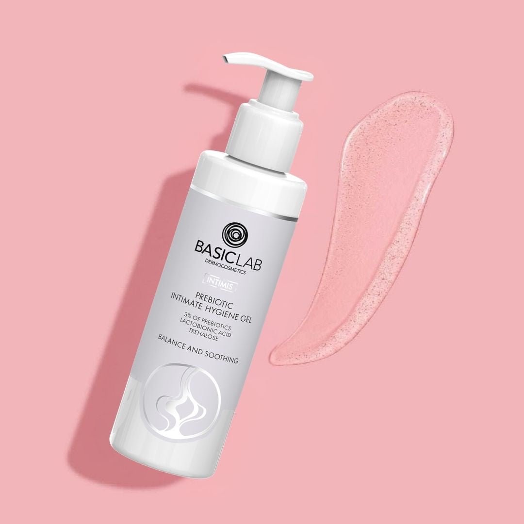 INTIMIS Prebiotic Intimate Hygiene Gel 3% Prebiotics, Lactobionic Acid, Trehalose 200ml - BasicLab - Vesa Beauty