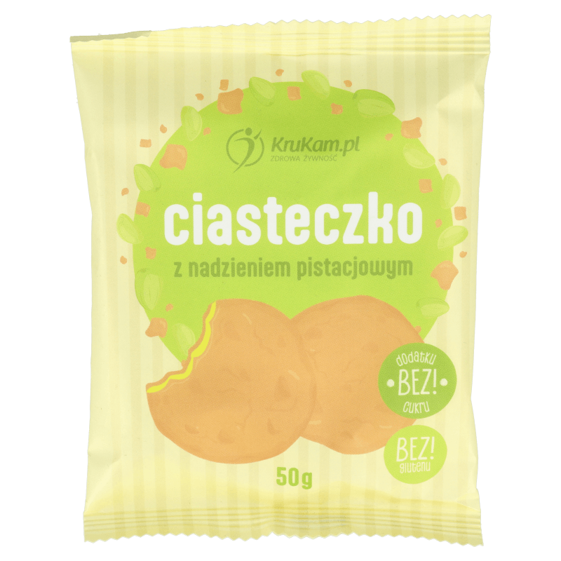 Krukam Cookie with pistachio filling 50g - Krukam - Vesa Beauty