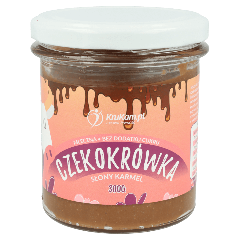 Krukam Czekokrówka - Paste with Milk chocolate and Salted caramel 300g - Krukam - Vesa Beauty