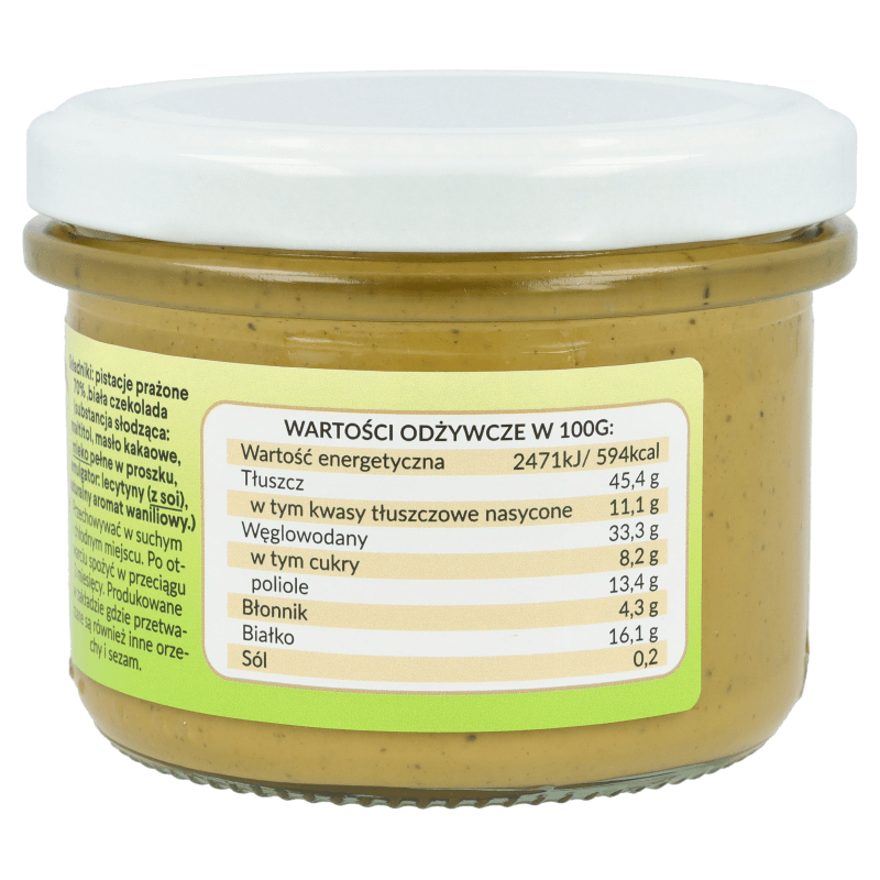 Krukam Czekopistacja - Pistachio paste with white chocolate 150g - Krukam - Vesa Beauty