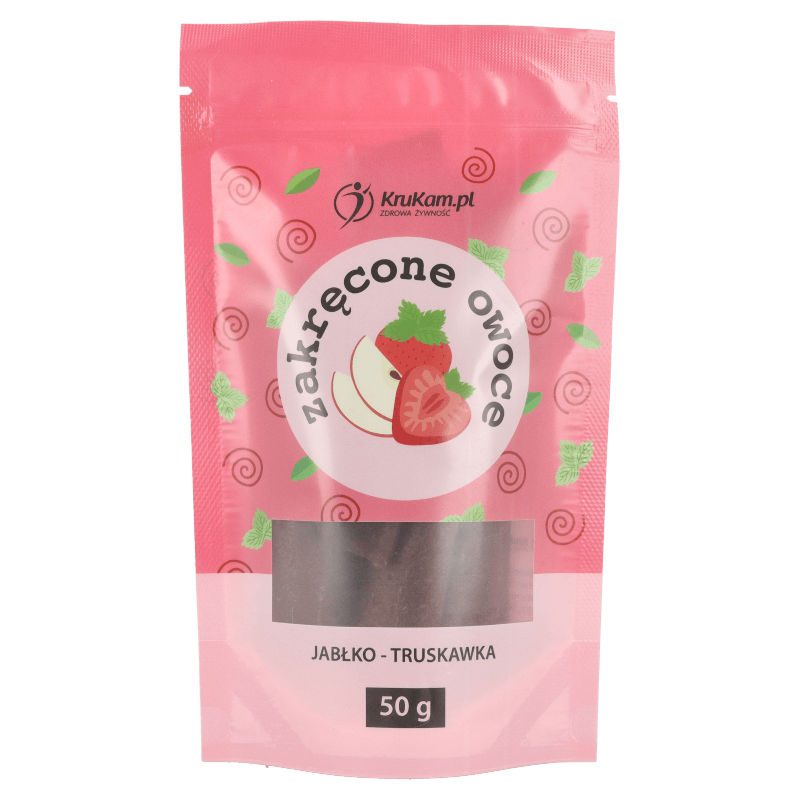 Krukam Twisted fruits - Apple - strawberry 50g - Krukam - Vesa Beauty