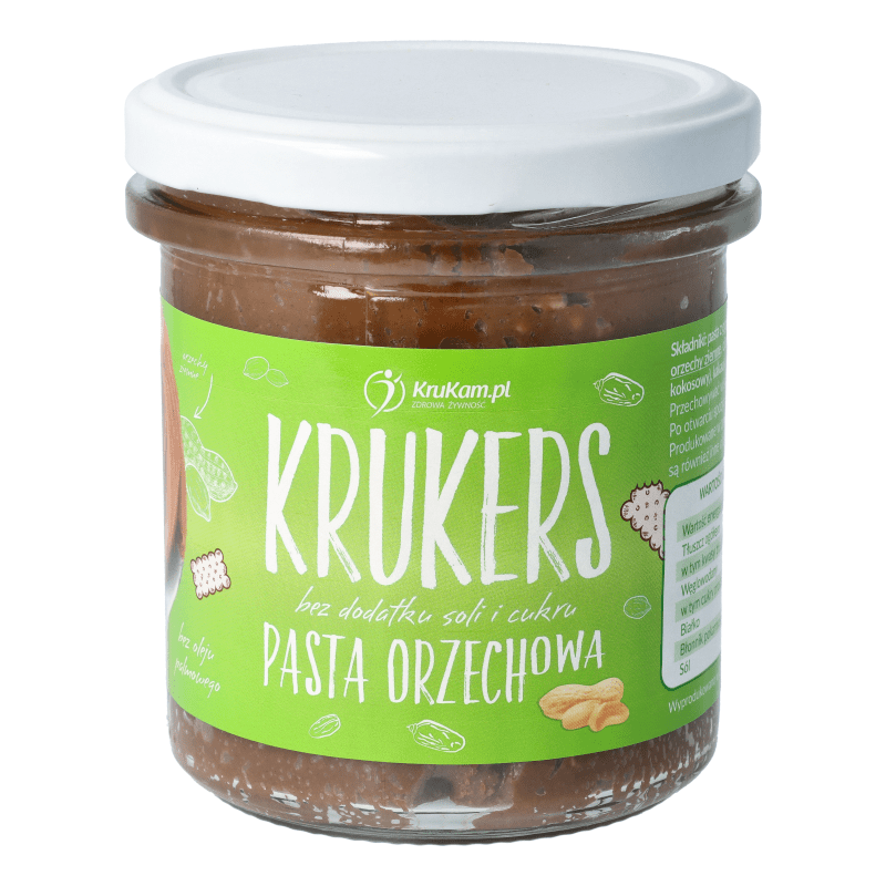 Krukers - crunchy peanut spread 300g - Krukam - Vesa Beauty
