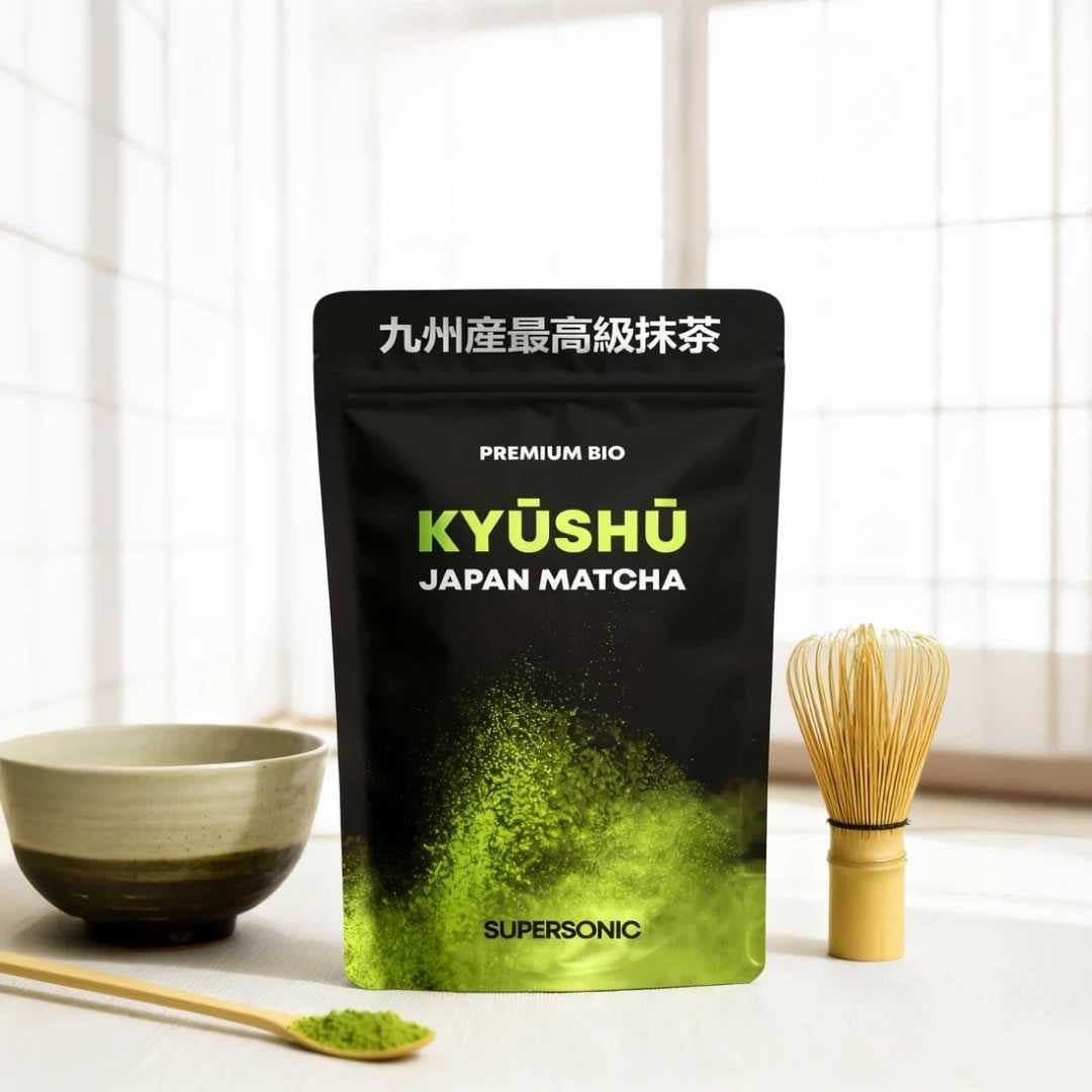 Kyushu Japan Matcha Premium BIO 80g - SUPERSONIC - Vesa Beauty