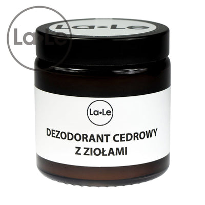 La-Le Cream Deodorant Cedar with Herbs 120ml - La-Le - Vesa Beauty