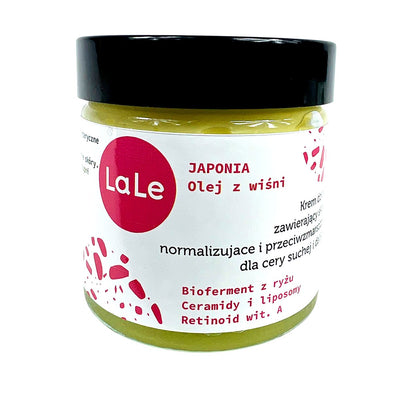 La-Le Face cream for dry and delicate skin - JAPANESE Cherry oil 60ml - La-Le - Vesa Beauty