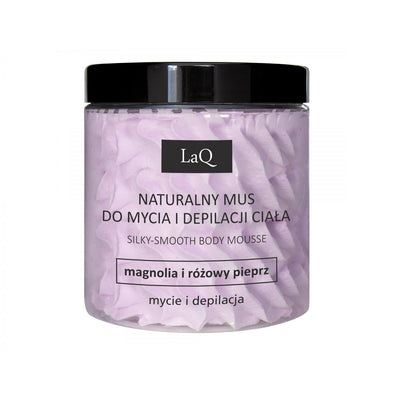 LaQ Silky-Smooth Body Mousse - washing & depilation - MAGNOLIA & PINK PEPPER 100g - LaQ - Vesa Beauty