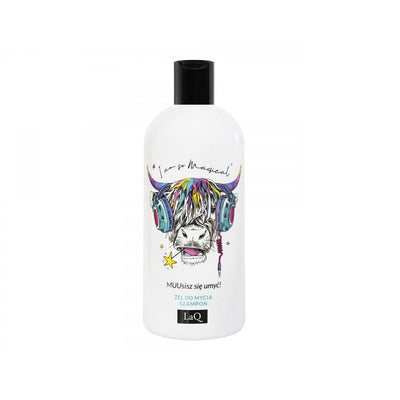 LaQ Wash gel & shampoo 2in1 COW - passion fruit scent 300ml - LaQ - Vesa Beauty