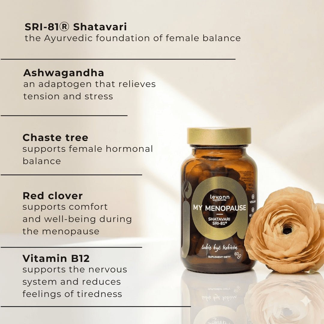 Levann "jA" My Menopause food supplement with SRI-81 Shatavari® 60capsules - Levann - Vesa Beauty
