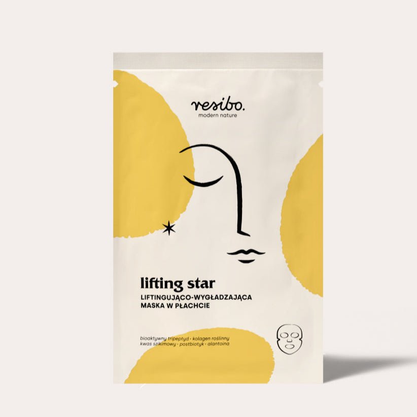 LIFTING STAR lifting & smoothing sheet mask 1pc - Resibo - Vesa Beauty