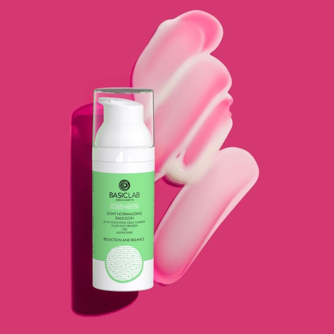 Light Normalizing Emulsion with 3% of Noni stem cell complex, 1% of glycyrrhizin & adenosine 50ml - BasicLab - Vesa Beauty