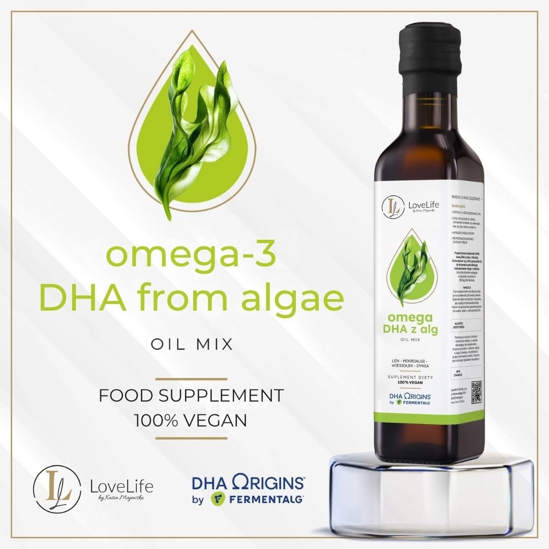 Natural Cosmetics LoveLife Oil mix Omega-3 DHA from algae 250ml