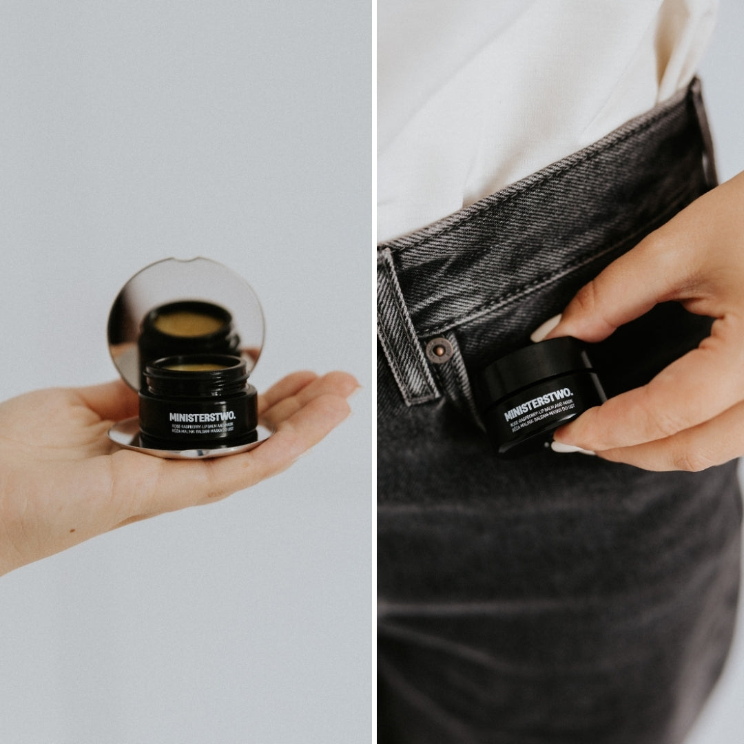 Natural Cosmetics Ministerstwo ROSE-RASPBERRY: Lip Balm & Mask 13g