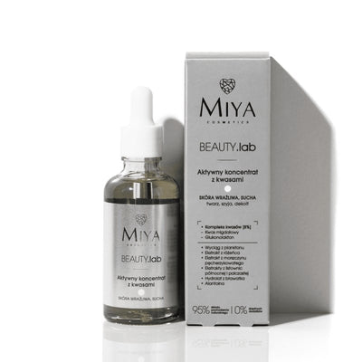 MIYA Cosmetics BEAUTY.Lab Active concentrate with acids - sensitive, dry skin 50ml - MIYA Cosmetics - Vesa Beauty