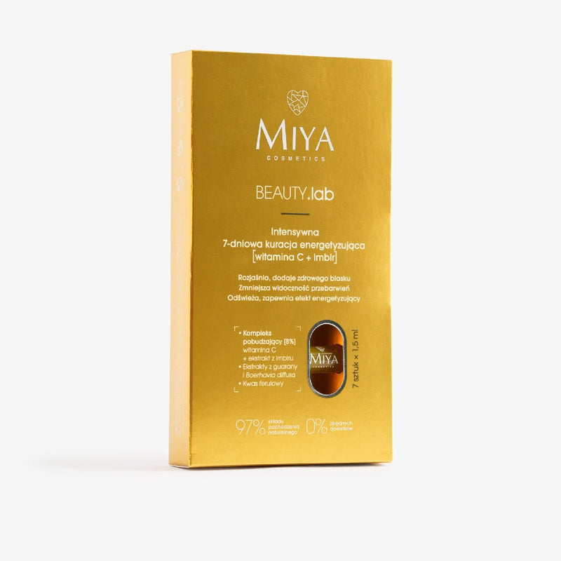 MIYA Cosmetics BEAUTY.lab Intensive 7-day energizing treatment [vitamin C + ginger] 7x1,5ml - MIYA Cosmetics - Vesa Beauty