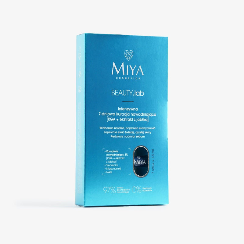 MIYA Cosmetics BEAUTY.lab Intensive 7-day hydration treatment [PGA + apple extract] 7x1,5ml - MIYA Cosmetics - Vesa Beauty
