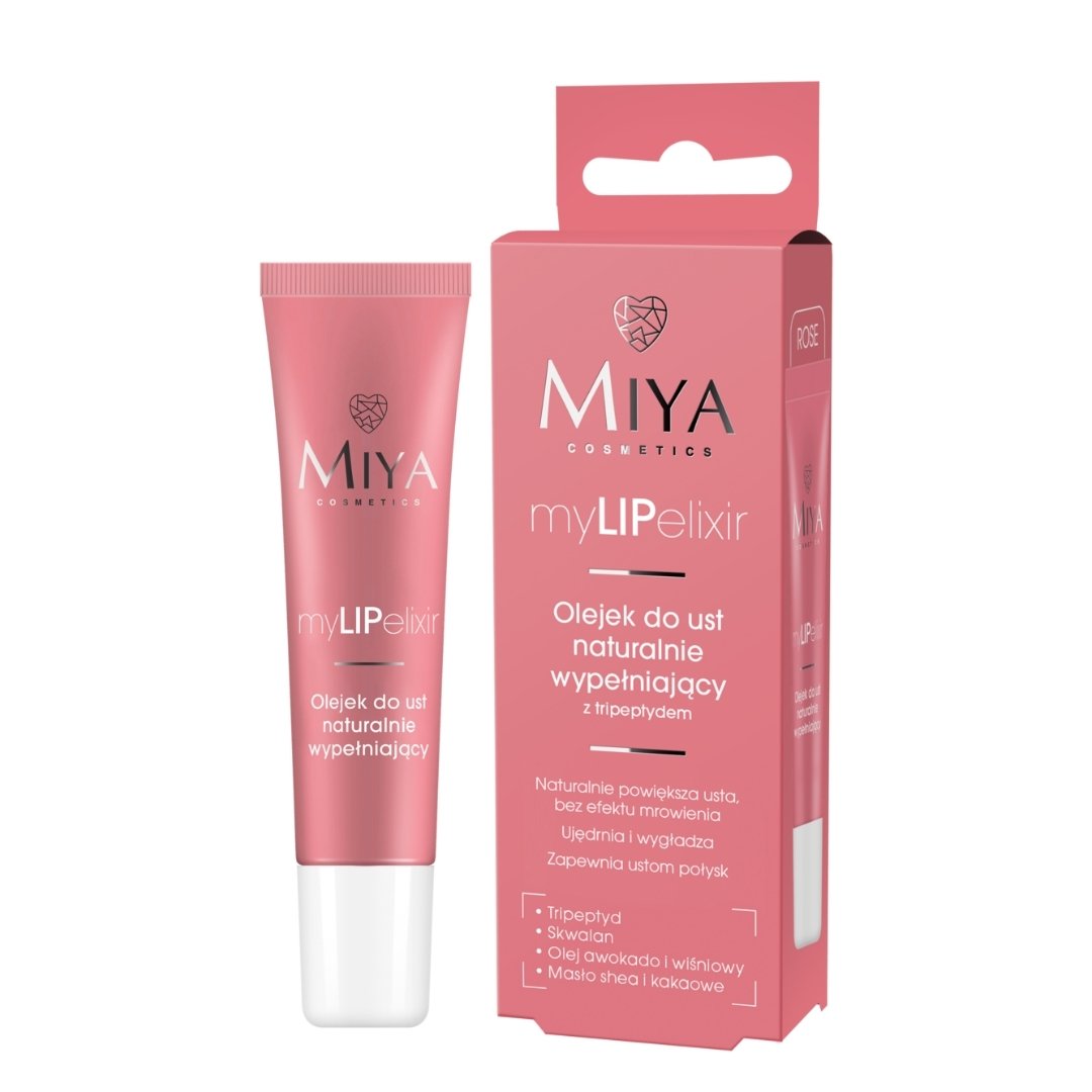 Natural Cosmetics MIYA Cosmetics myLIPelixir Natural Lip Plumping Oil - Rose 10g